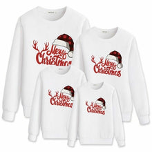 Load image into Gallery viewer, Parent child outfit dad mom baby Christmas hat antlers