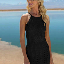 Load image into Gallery viewer, Pareo Cover Up Dress Mesh Knitted Crochet Beach Tunics Bikini Sarong - Sophornlilly