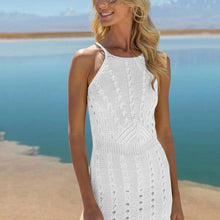 Load image into Gallery viewer, Pareo Cover Up Dress Mesh Knitted Crochet Beach Tunics Bikini Sarong - Sophornlilly
