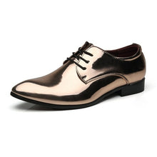 Load image into Gallery viewer, Patent Leather Men Oxfords Shoes