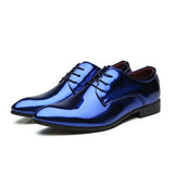 Patent Leather Men Oxfords Shoes