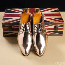 Load image into Gallery viewer, Patent Leather Men Oxfords Shoes