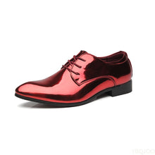 Load image into Gallery viewer, Patent Leather Men Oxfords Shoes