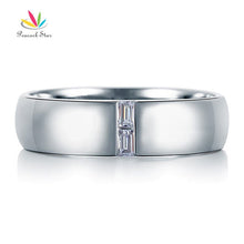 Load image into Gallery viewer, Peacock Star Men's Wedding Band Solid 925 Sterling Silver Ring Jewelry