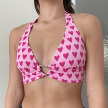 Load image into Gallery viewer, Pink Heart Crop Top