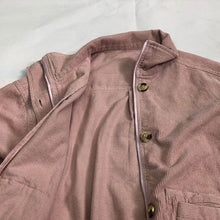 Load image into Gallery viewer, Pink Women Corduroy Long Sleeve Coat