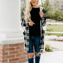 Load image into Gallery viewer, Plaid Knitted Women Sweater Winter Fashion Long Sleeved