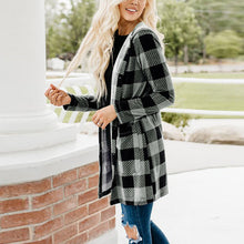 Load image into Gallery viewer, Plaid Knitted Women Sweater Winter Fashion Long Sleeved