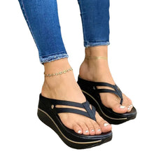 Load image into Gallery viewer, Platform Flip flops Wedges Women Summer