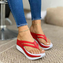 Load image into Gallery viewer, Platform Flip flops Wedges Women Summer