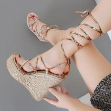 Load image into Gallery viewer, Platform Sandals Fashion Roman Sandals Cool Boots New Pointed Slope - Sophornlilly