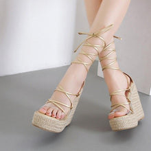 Load image into Gallery viewer, Platform Sandals Fashion Roman Sandals Cool Boots New Pointed Slope - Sophornlilly