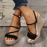 Wedge Shoes Fashion Elegant