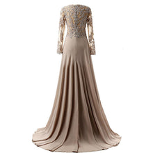 Load image into Gallery viewer, Plus Size Mother Of The Bride Dresses A line V neck Chiffon Lace