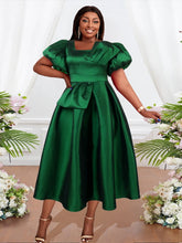 Load image into Gallery viewer, Elegant Square Neck Puff Sleeve