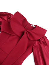 Load image into Gallery viewer, Long Sleeve Bodycon Bow Collar
