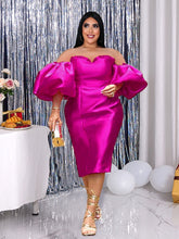 Load image into Gallery viewer, Shiny Tube Tops Sexy Off Shoulder Dress