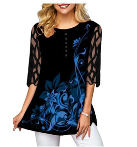 Plus Size 4xl 5XL Shirt Blouse Female Spring Summer New Tops O