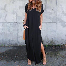 Load image into Gallery viewer, Plus Size 5XL Sexy Women Dress Summer Solid Casual Short Sleeve - Sophornlilly