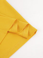 Load image into Gallery viewer, Party Dress Yellow Patchwork Ruffles Robes
