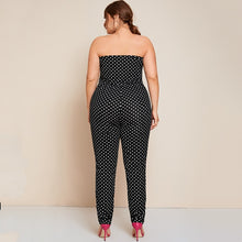 Load image into Gallery viewer, Dot Printed Strapless Tube Jumpsuits