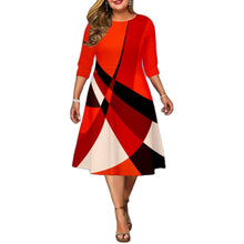 Load image into Gallery viewer, Elegant Geometric Dress