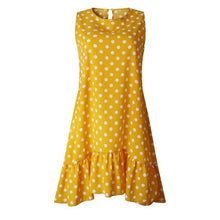 Load image into Gallery viewer, Women Clothing Summer Blue Retro Polka Dot