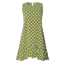 Load image into Gallery viewer, Women Clothing Summer Blue Retro Polka Dot