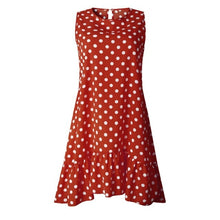 Load image into Gallery viewer, Women Clothing Summer Blue Retro Polka Dot