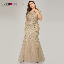Load image into Gallery viewer, Plus Size Elegant Evening Dresses Saudi Arabia Ever Pretty Mermaid