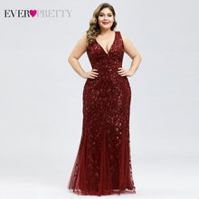 Load image into Gallery viewer, Plus Size Elegant Evening Dresses Saudi Arabia Ever Pretty Mermaid