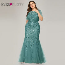 Load image into Gallery viewer, Plus Size Elegant Evening Dresses Saudi Arabia Ever Pretty Mermaid
