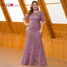 Load image into Gallery viewer, Plus Size Elegant Evening Dresses Saudi Arabia Ever Pretty Mermaid