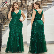 Load image into Gallery viewer, Plus Size Elegant Evening Dresses Saudi Arabia Ever Pretty Mermaid