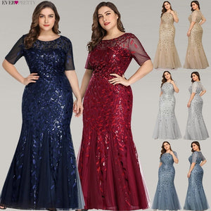 Plus Size Elegant Evening Dresses Saudi Arabia Ever Pretty Mermaid