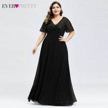 Load image into Gallery viewer, Plus Size Evening Dresses Long Ever Pretty Elegant A Line O Neck