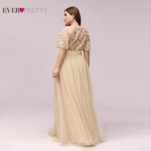 Load image into Gallery viewer, Plus Size Evening Dresses Long Ever Pretty Elegant A Line O Neck