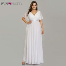 Load image into Gallery viewer, Plus Size Evening Dresses Long Ever Pretty Elegant A Line V Neck