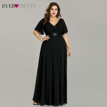 Load image into Gallery viewer, Plus Size Evening Dresses Long Ever Pretty Elegant A Line V Neck