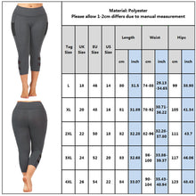 Load image into Gallery viewer, Plus Size Fitness Push Up Leggings High Waist