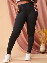 Load image into Gallery viewer, Ladder Ripped High Rise Leggings Plus Size Jeggings