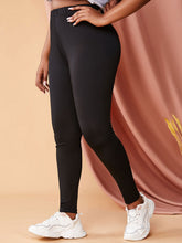 Load image into Gallery viewer, Ladder Ripped High Rise Leggings Plus Size Jeggings
