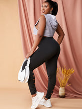 Load image into Gallery viewer, Ladder Ripped High Rise Leggings Plus Size Jeggings