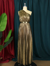 Load image into Gallery viewer, Evening Shiny Bronzing Long Dress