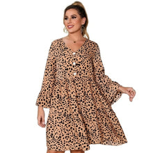 Load image into Gallery viewer, Midi Dress Women's Long Sleeve A Line Elegant