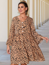 Load image into Gallery viewer, Midi Dress Women's Long Sleeve A Line Elegant