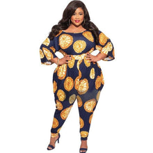 Load image into Gallery viewer, Plus Size Printing Women O neck Casual Jumpsuits Hot Selling Lady&#39;s O - Sophornlilly