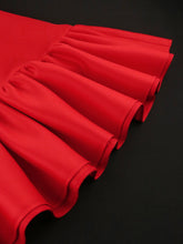 Load image into Gallery viewer, Elegant Half Sleeve Midi Deep Neck Dress