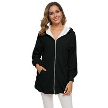 Load image into Gallery viewer, Women Jacket fashion warm Fur Fleece Teddy Long Hooded