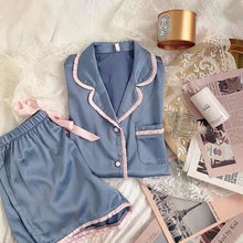 Load image into Gallery viewer, Plus Size Sleepwear Pajamas Set Women Roomwear Women 5XL Summer Satin